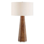 Mccaffrey - Tapered Burl Table Lamp - Woodtone