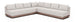 Solace - Olefin Performance Fabric 3 Piece Outdoor Patio Modular Sectional (2 Sofas & Corner Chair)