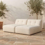 Sunseeker - 2 Piece Outdoor Sun Lounger - Brown Stripe