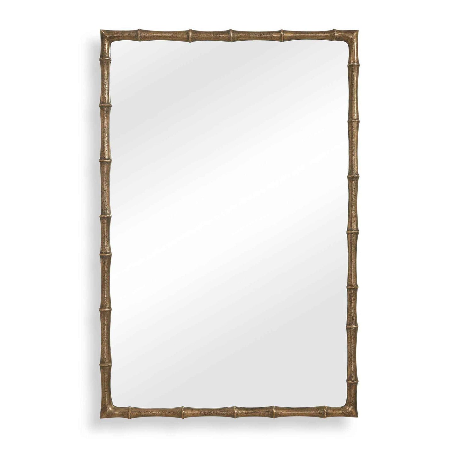 Brass Bamboo - Rectangle Mirror - Brass / Gold