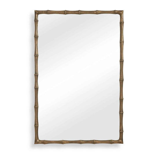 Brass Bamboo - Rectangle Mirror - Brass / Gold