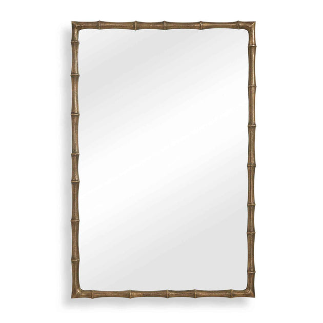 Brass Bamboo - Rectangle Mirror - Brass / Gold