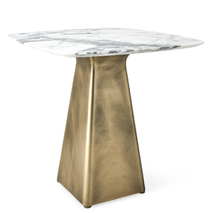 Equilateral Side Table - Marble/Brass - 2 Cartons