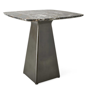 Equilateral Side Table - Marble/Bronze - 2 Cartons
