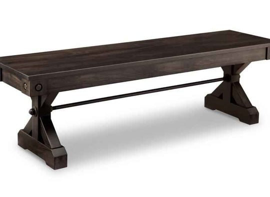 Rafters Bench with Wood Seat Collection