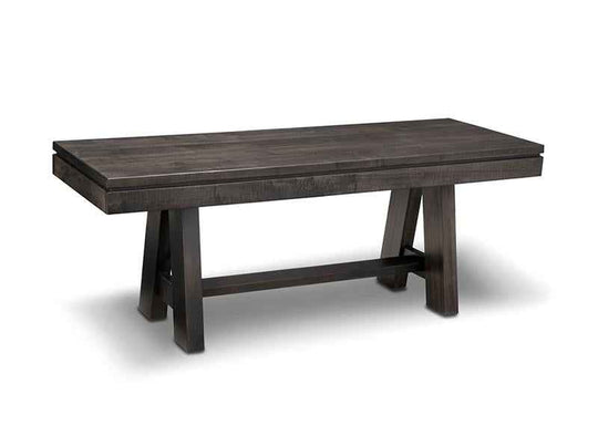 Steel City Bench with Wood Seat Collection