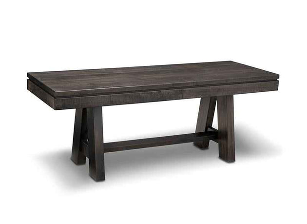 Steel City Bench with Wood Seat Collection