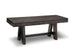 Steel City Bench with Wood Seat Collection