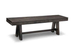 Steel City Bench with Wood Seat Collection