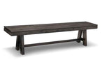Steel City Bench with Wood Seat Collection
