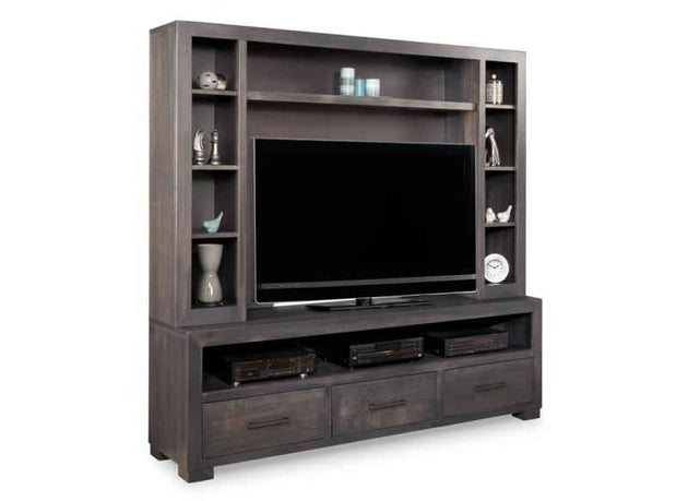 Steel City HDTV Unit with Hutch Collection