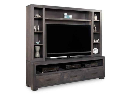 Steel City HDTV Unit with Hutch Collection