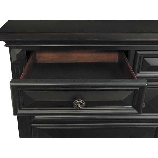 Calloway-Black Dresser - Furniture Depot