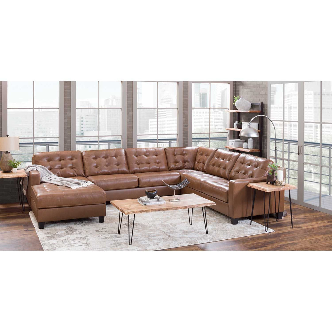 Baskove 4-Piece Sectional with LHF Chaise - Furniture Depot