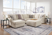 Load image into Gallery viewer, Edenfield Linen 4 Pc. Left Arm Facing Corner Chaise 3 Pc Sectional, Ottoman