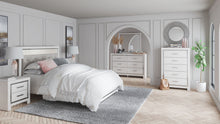 Load image into Gallery viewer, Altyra White 8 Pc. Dresser, Mirror, Chest, Queen Panel Bed, 2 Nightstands