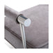 Helen Ottoman Grey Velvet - Furniture Depot