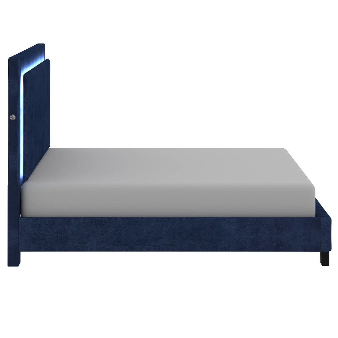 LUMINA-78'' BED-BLUE - Furniture Depot