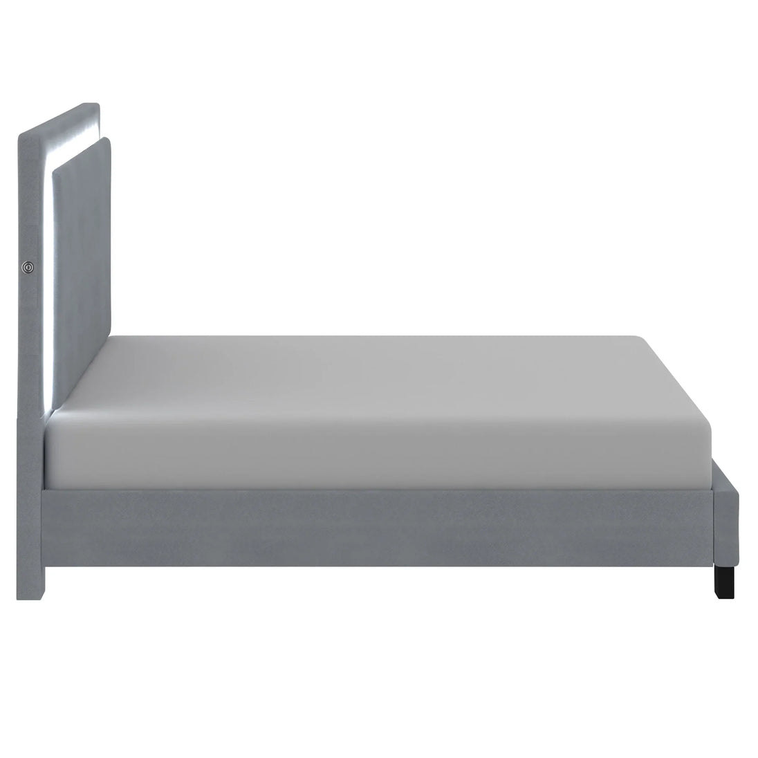 LUMINA-78'' BED-GREY - Furniture Depot