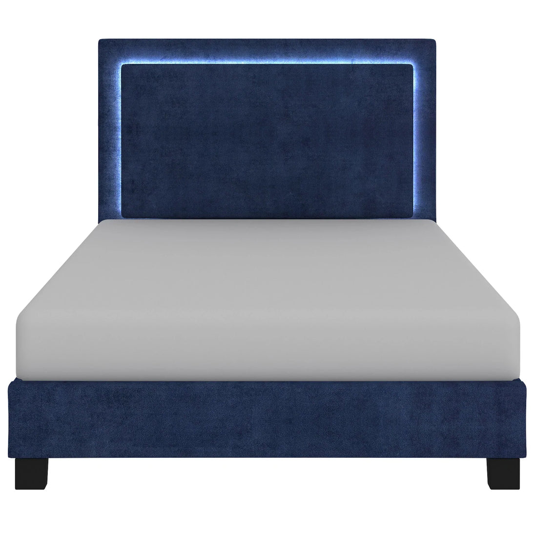 LUMINA-60'' PLATFORM BED-BLUE - Furniture Depot