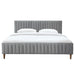 HANNAH-78'' BED-LIGHT GREY - Furniture Depot