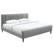 HANNAH-78'' BED-LIGHT GREY - Furniture Depot