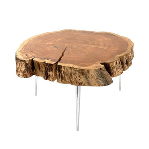 Natural Wood Coffee Table Without fill - Furniture Depot