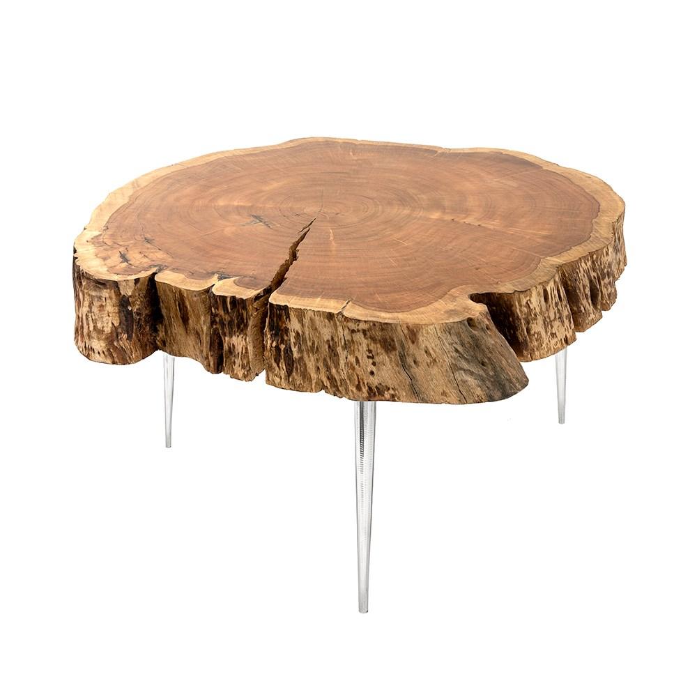 Natural Wood Coffee Table Without fill - Furniture Depot