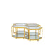 SWANSON COFFEE TABLE - GOLD - Furniture Depot