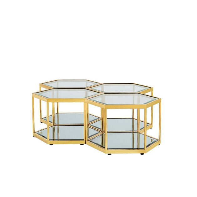 SWANSON COFFEE TABLE - GOLD - Furniture Depot
