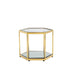 SWANSON END TABLE - GOLD - Furniture Depot