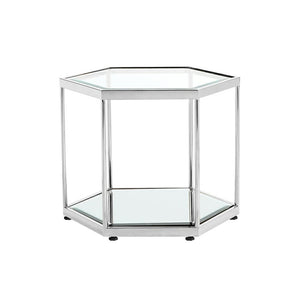 SWANSON END TABLE - STAINLESS STEEL - Furniture Depot