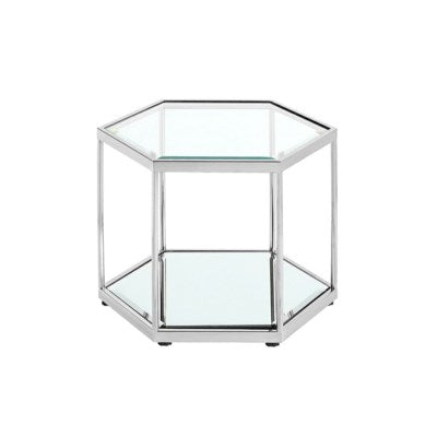 SWANSON END TABLE - STAINLESS STEEL - Furniture Depot