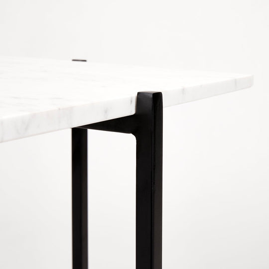 Ida Black Metal End Table - Furniture Depot