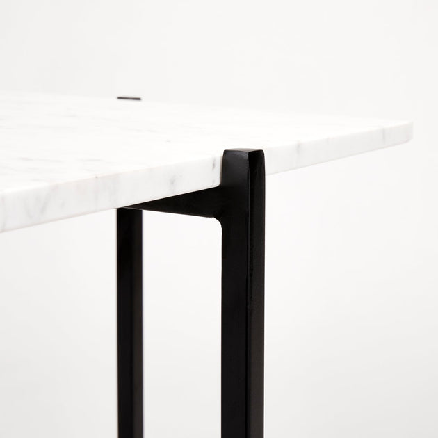 Ida Black Metal End Table - Furniture Depot