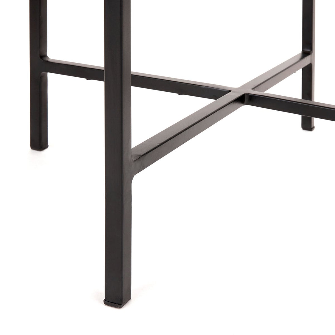 Ida Black Metal End Table - Furniture Depot