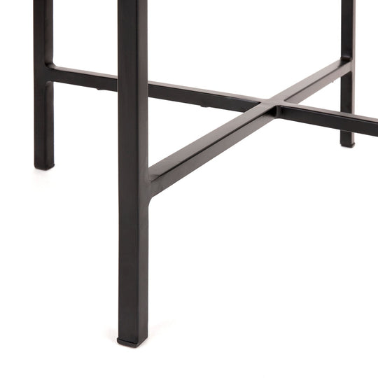 Ida Black Metal End Table - Furniture Depot