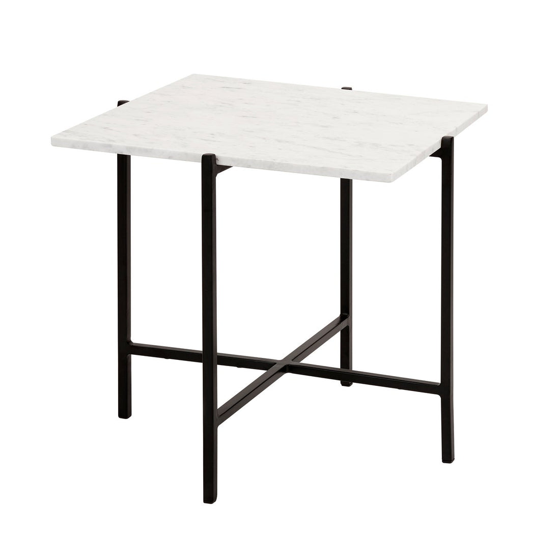 Ida Black Metal End Table - Furniture Depot