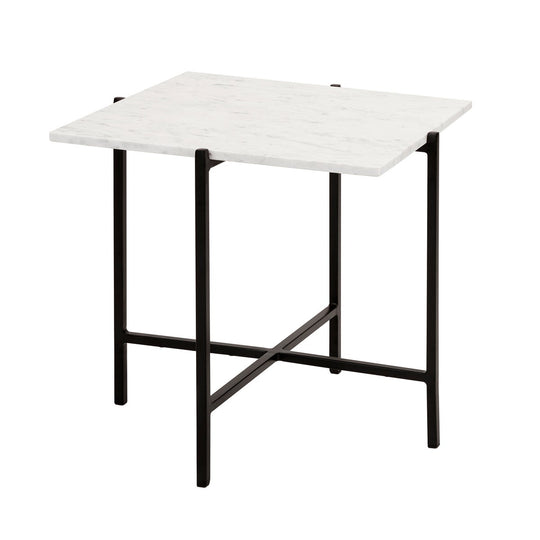 Ida Black Metal End Table - Furniture Depot