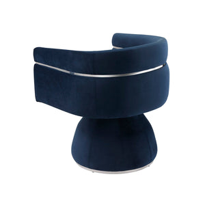 Obi Blue Velvet Chair - Furniture Depot