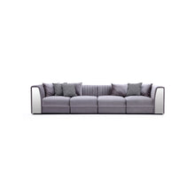 Load image into Gallery viewer, ROLAND Sectional Sofa (Grey velvet no steel) - Furniture Depot
