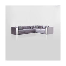 Load image into Gallery viewer, ROLAND Sectional Sofa (Grey velvet no steel) - Furniture Depot