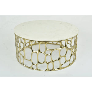 MARIO COFFEE TABLE WITH MARBLE TOP - Furniture Depot