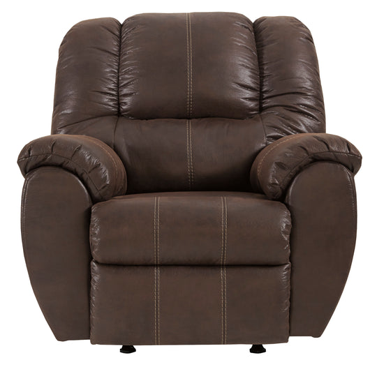 McGann Rocker Recliner - Walnut - Furniture Depot