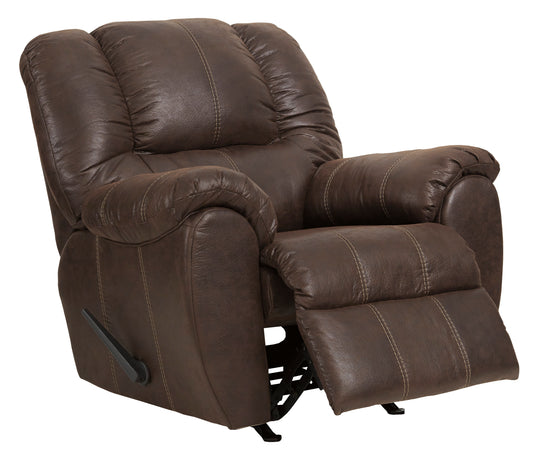 McGann Rocker Recliner - Walnut - Furniture Depot