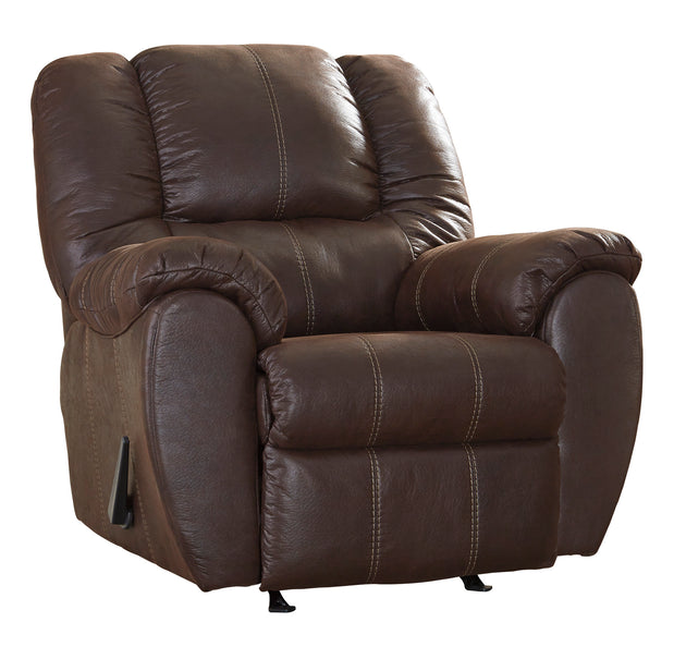 McGann Rocker Recliner - Walnut - Furniture Depot