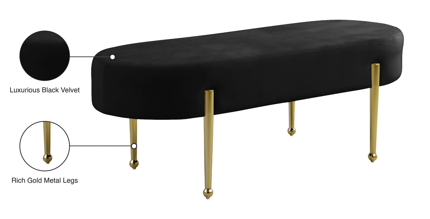 Gia Velvet Bench - Furniture Depot