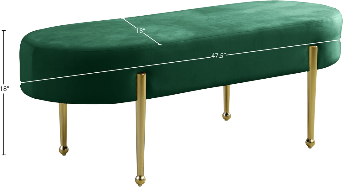 Gia Velvet Bench - Furniture Depot