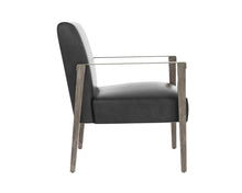 Load image into Gallery viewer, Earl Lounge Chair Ash Grey Brentwood Charcoal Leather