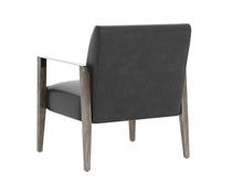 Load image into Gallery viewer, Earl Lounge Chair Ash Grey Brentwood Charcoal Leather